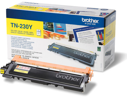 TONER LASER BROTHER TN230Y COULEUR JAUNE 1400P