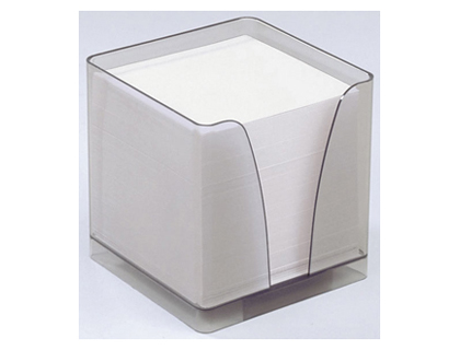 RECHARGE QUO VADIS BLOC CUBE PLEXIGLASS BOÎTE DISTRIBUTRICE 590F 80G COLORIS BLANC        914000