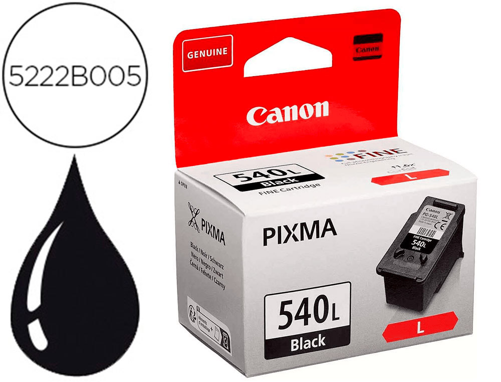CARTOUCHE CANON JET D'ENCRE 5222 B005-PG540L COULEUR NOIR