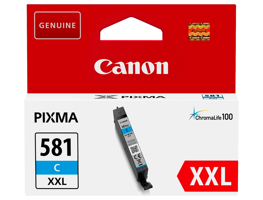 CARTOUCHE CANON JET D'ENCRE 581 XXL TS9550/TS705 COULEUR CYAN 296P